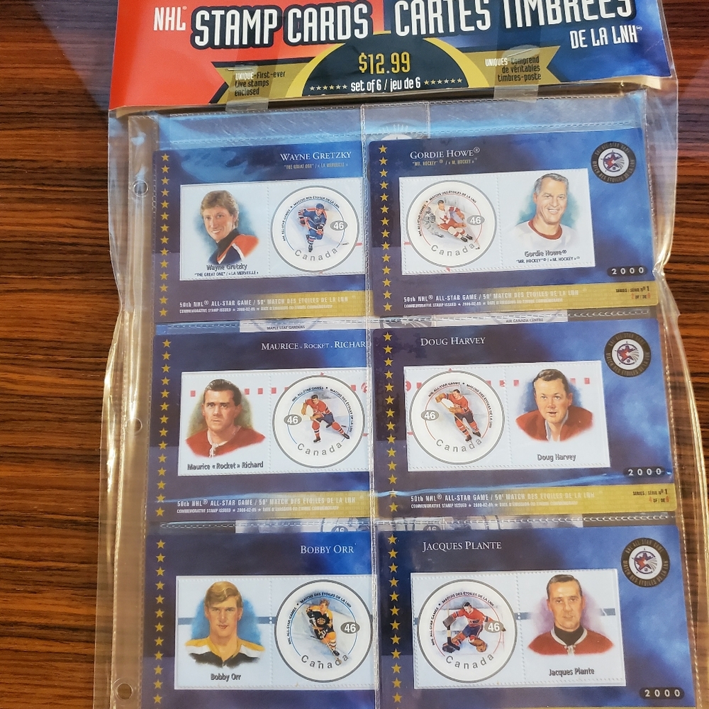 NHL Stamp Cards 2000 All Star Game Limited Edition NEW IN ORIGINAL PACKAGING